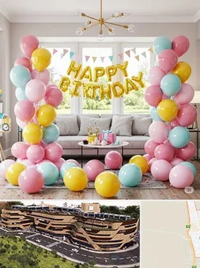 بادکنک آرایی در شاهین شهر