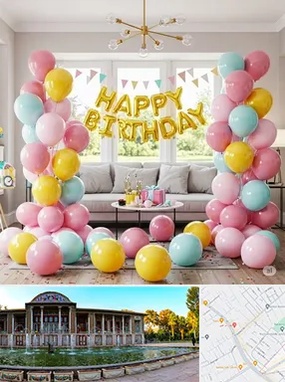 بادکنک آرایی در عفیف آباد شیراز 