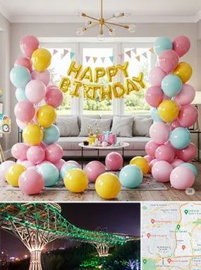 بادکنک آرایی در منطقه 3 تهران 