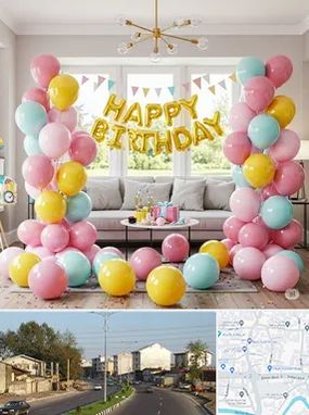 بادکنک آرایی در ضیابری رشت 