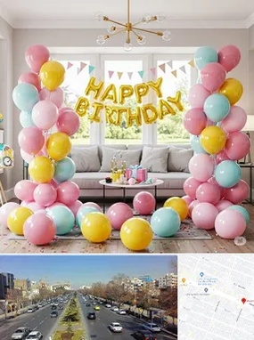 بادکنک آرایی در بلوار معلم مشهد 