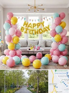 بادکنک آرایی در قدوسی غربی شیراز 