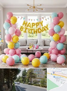 بادکنک آرایی در مهرویلا کرج 