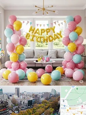 بادکنک آرایی در بلوار کشاورز 