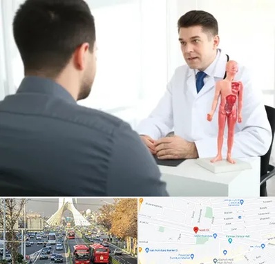 دکتر مشکلات تناسلی مردان در خیابان آزادی