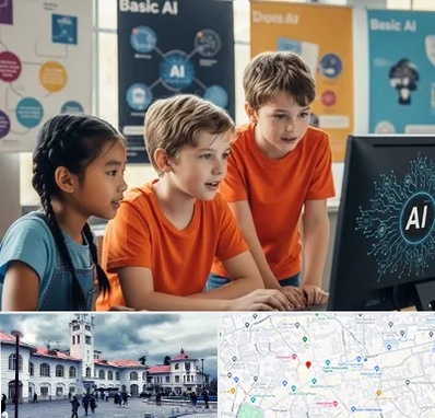 آموزش هوش مصنوعی برای کودکان در میدان شهرداری رشت 