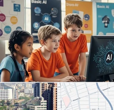 آموزش هوش مصنوعی برای کودکان در خیابان بهشتی 