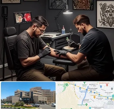 تاتو کار در صیاد شیرازی مشهد 