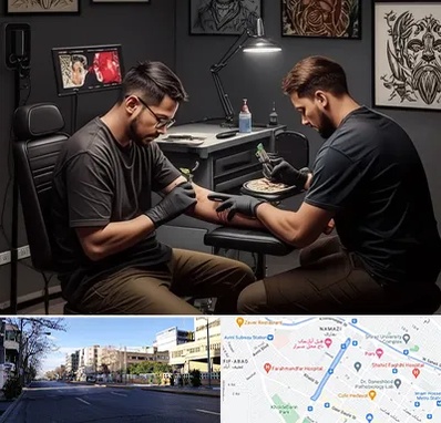 تاتو کار در خیابان ملاصدرا شیراز 