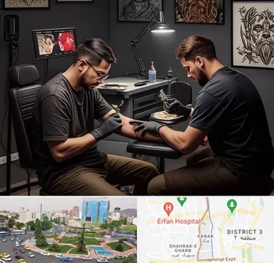 تاتو کار در ونک 