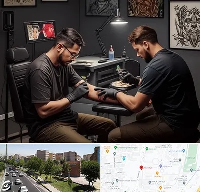 تاتو کار در شهرک آزمایش 