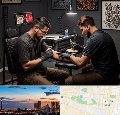 تاتو کار در غرب تهران 