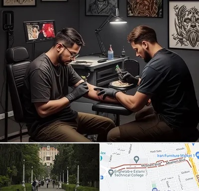 تاتو کار در بلوار معلم رشت 