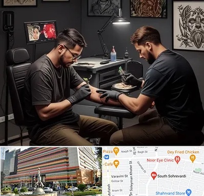 تاتو کار در سهروردی 