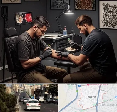 تاتو کار در خطیب تبریز 