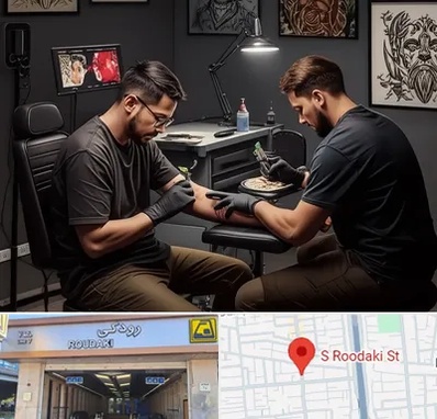 تاتو کار در رودکی