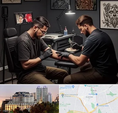 تاتو کار در فرشته 