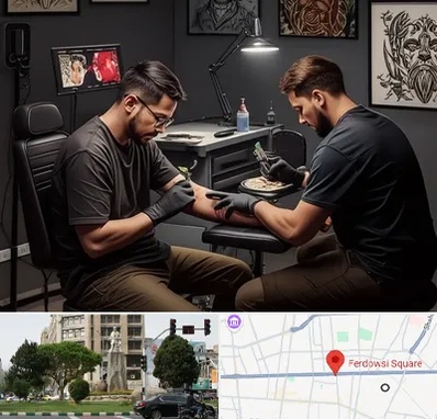 تاتو کار در میدان فردوسی تهران