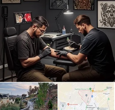 تاتو کار در باغستان کرج 