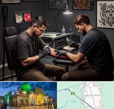 تاتو کار در آستانه اشرفیه