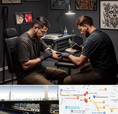 تاتو کار در پارک وی 