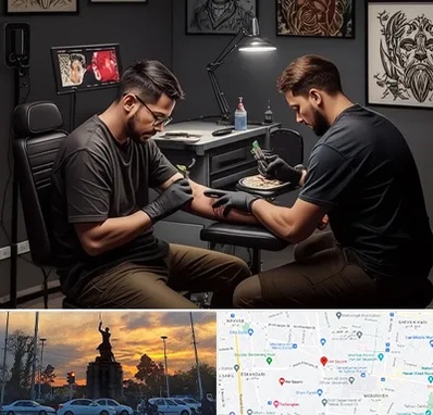 تاتو کار در میدان حر 