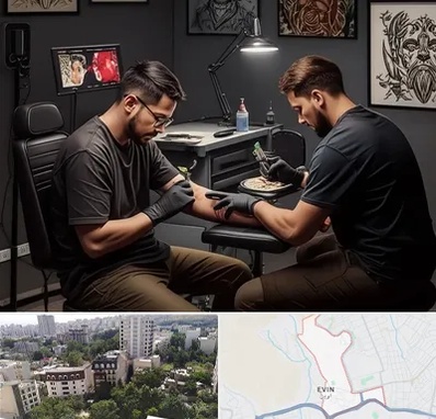 تاتو کار در اوین 