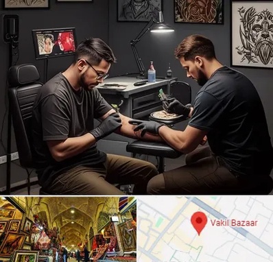 تاتو کار در بازار وکیل شیراز