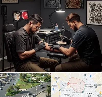 تاتو کار در شاهین ویلا کرج 