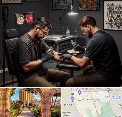 تاتو کار در شهر ری