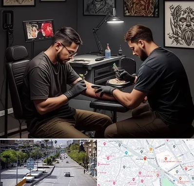 تاتو کار در خیابان زند شیراز 