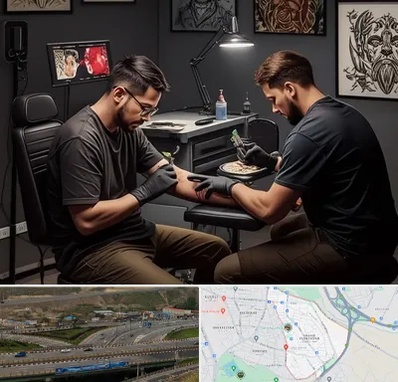 تاتو کار در یاغچیان تبریز 