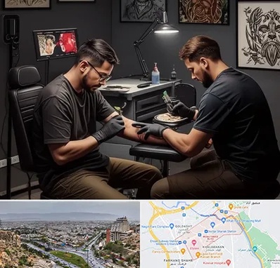 تاتو کار در معالی آباد شیراز 