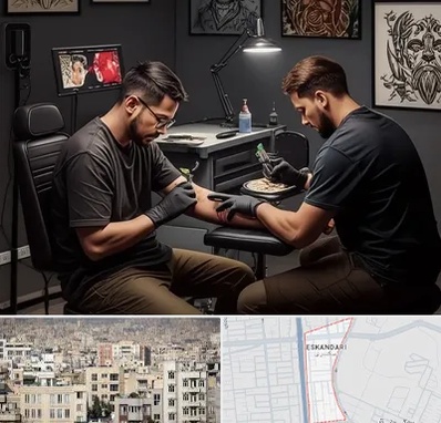 تاتو کار در اسکندری 