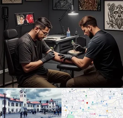 تاتو کار در میدان شهرداری رشت 