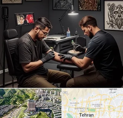 تاتو کار در شمال تهران 