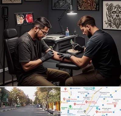 تاتو کار در شریعتی 