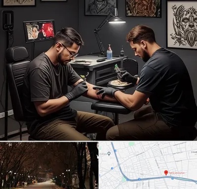 تاتو کار در ابوریحان تبریز 