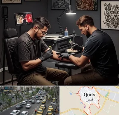 تاتو کار در شهر قدس