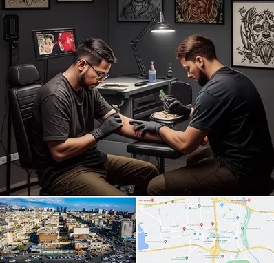 تاتو کار در شهرک راه آهن 