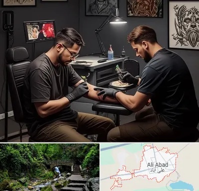 تاتو کار در علی‌ آباد کتول