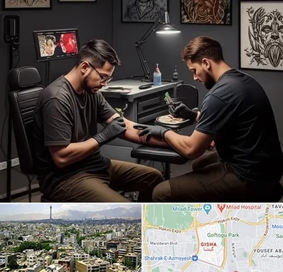 تاتو کار در گیشا 