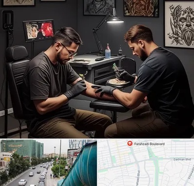 تاتو کار در بلوار فرحزادی 