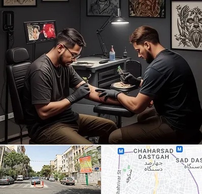 تاتو کار در چهارصد دستگاه 