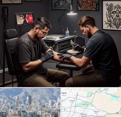 تاتو کار در شمال شرق تهران