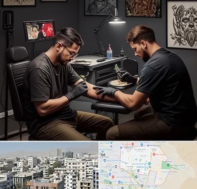 تاتو کار در منطقه 14 تهران 