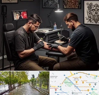 تاتو کار در خیابان ارم شیراز 