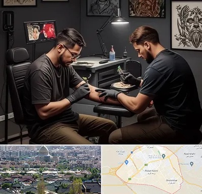 تاتو کار در رباط کریم