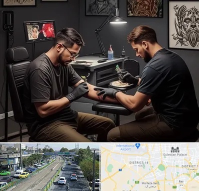 تاتو کار در جنوب تهران 