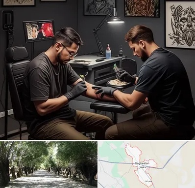 تاتو کار در باغستان